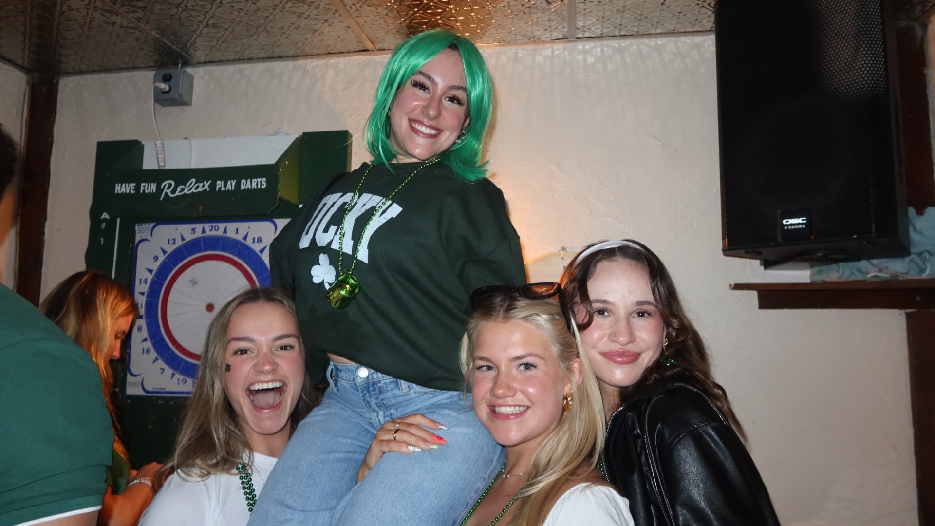 Girls on St. Patty's Day